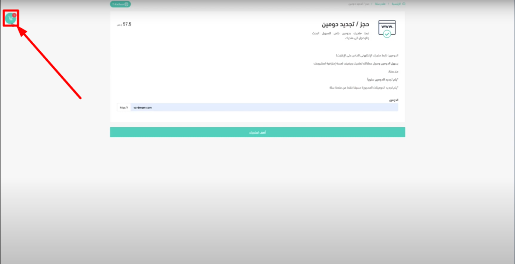 طريقة حجز دومين سلة