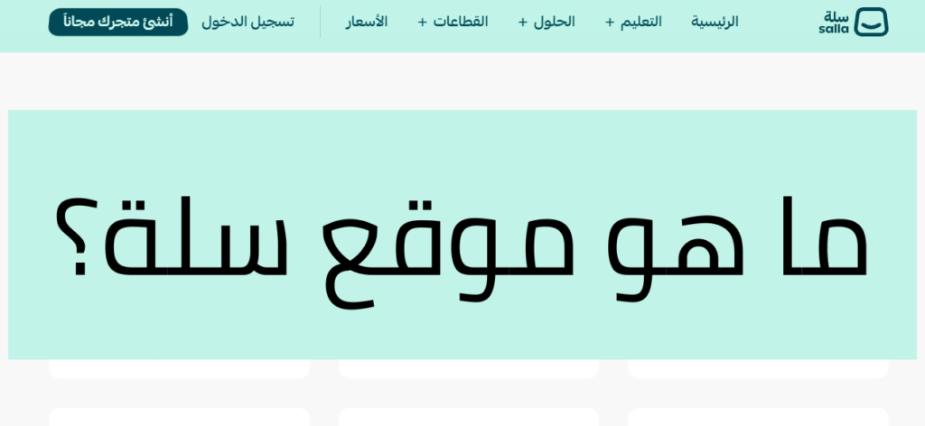 عيوب موقع سلة